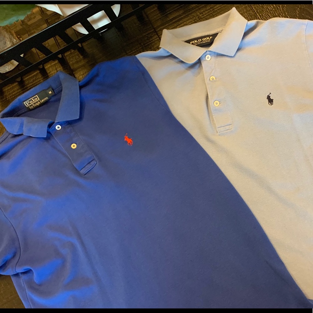 (2) Bundle of TWO Ralph Lauren Polo Shirts Men’s M